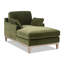 Chaise longue de style ferme moderne, vert olive