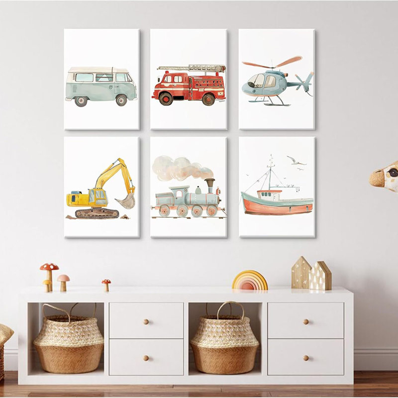 6 Piece Wrapped Canvas Print