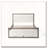 Boucle Fabric  Upholstered Bed