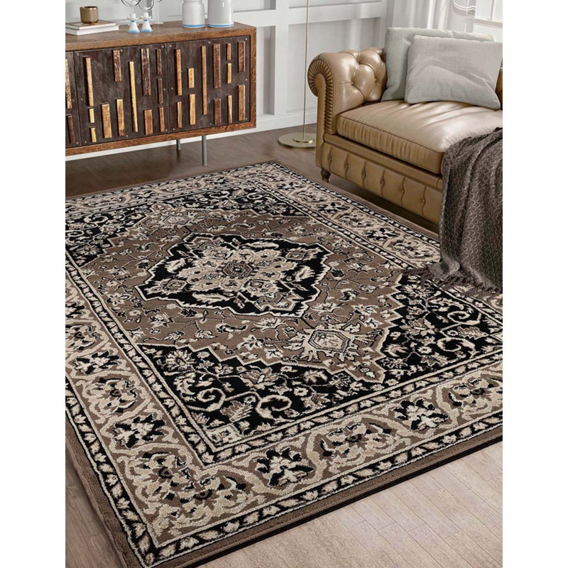 Tapis performance brun Glendale, Rectangle 8 pi x 10 pi