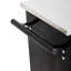 Armoire à outils verrouillable à 5 tiroirs sur roulettes - noir + bleu, matériaux, chariot à boîte à outils mobile avec frein de 4 po et acier thermolaqué, verrouillable, spacieuse et pratique
