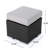 Stylish Outdoor Lounge Accessory - Grey Silver, Pe +Iron, Water-, 12.7 In Height Relaxation Feature Grey+Silver, , Iron, 7.99 Lb