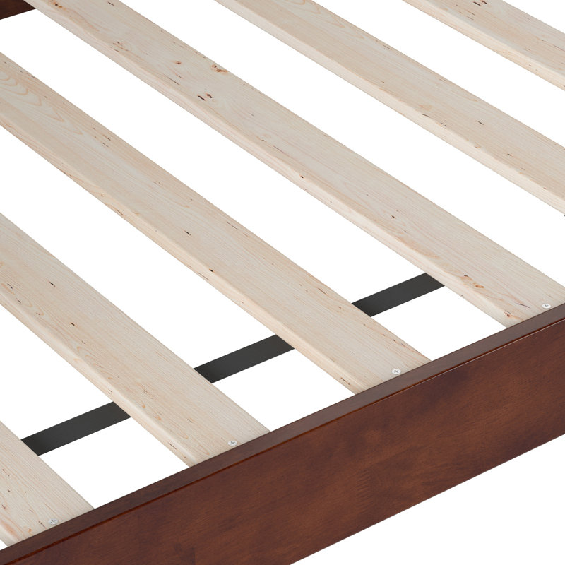 Amalya Modern Solid Wood Twin Daybed, Walnut