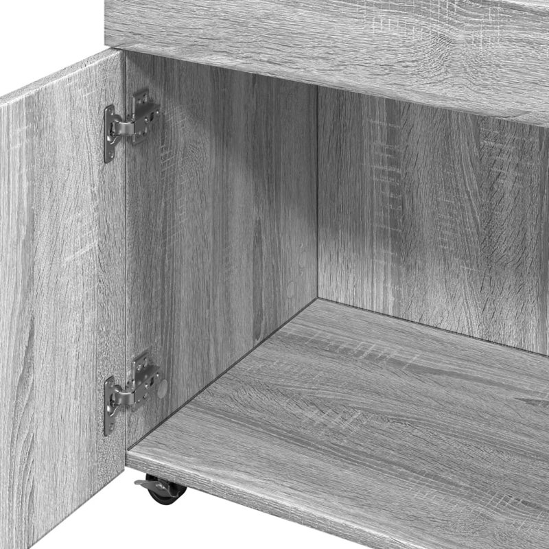 Shuan 50 cm Mini Bar Cabinet, Grey Sonoma