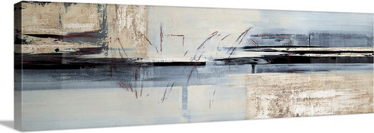« à l’étranger » par l’impression de peintures Sarah West, H 12 po x l 36 po x P 1,5 po, Toile