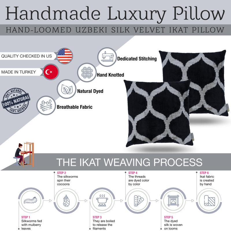 Square Pillow Cover & Insert, Geometric