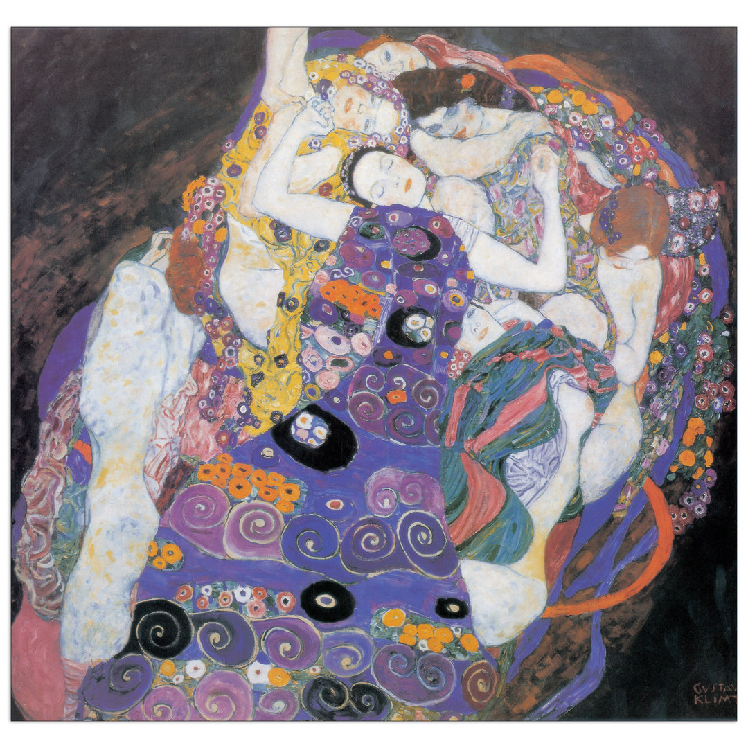 The Virgin by Gustav Klimt - Unframed Art Print on Wood