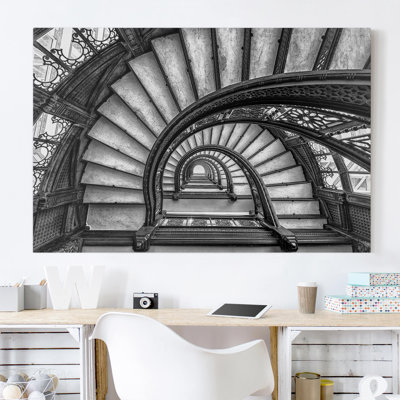 Chicago Staircase - Wrapped Canvas Print