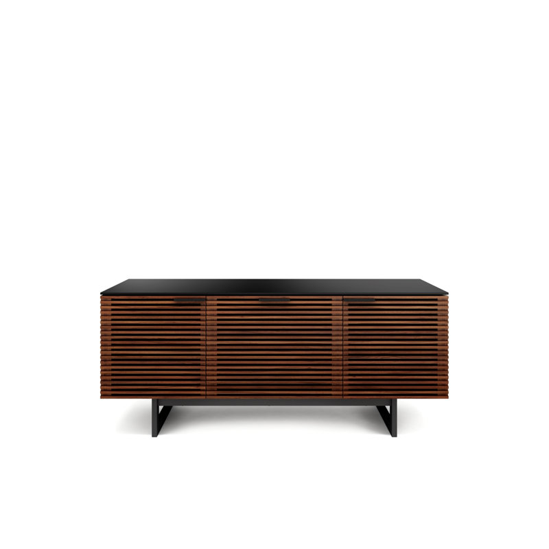 Corridor Media Console, Chocolate Stained Walnut