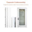 Porte d'entrée intérieure en fibre de verre 36 po x 36 po-114890521