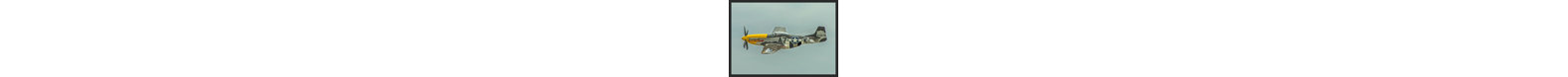 " P-51 Mustang WW2 Military Airplane In Flight "