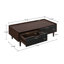 Ensemble de tables basses et tables de bout Duane Mid-Century modernes en brun foncé et noir-91031819