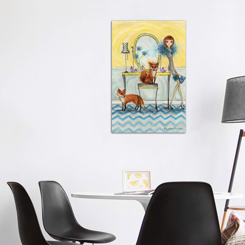 Art fiona et fox, Toile tendue, H 48 po x l 32 po x P 1,5 po