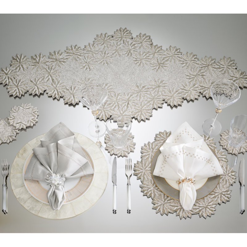 Winter Lace Table Runner