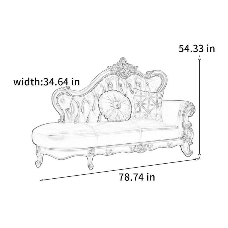 Chaise élégante en chêne, Orienté à droite