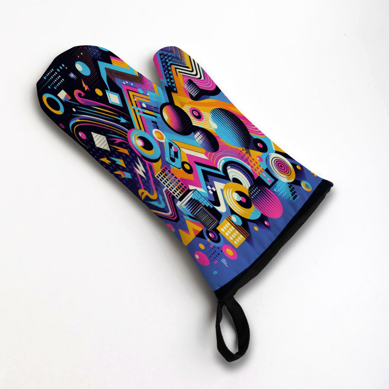 Sergé en coton Neon Groove