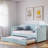 Upholstered Daybed With Trundle And Wood Slat-154159957