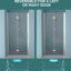 Porte de douche pliante l 30 po x H 72 po avec verre trempé, eau, espace de salle de bain, porte pliable réglable