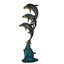 Statue de fontaine en bronze Three Dauphins