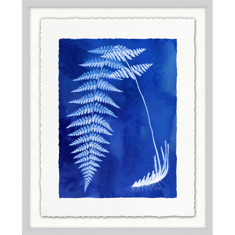 Fernspirationdigo, impression encadrée sur verre 10 pi