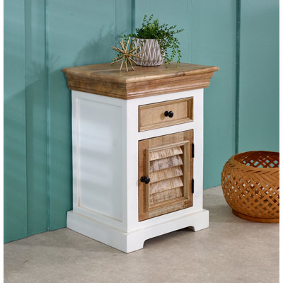 Laronda Solid Wood Sled End Table