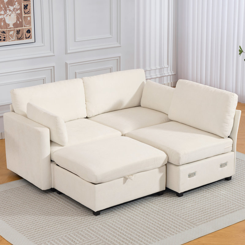 Canapé modulaire Meleri, Beige