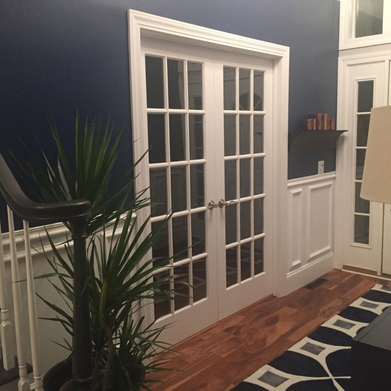5"H Gray Polyurethane Classic Baseboard Moulding