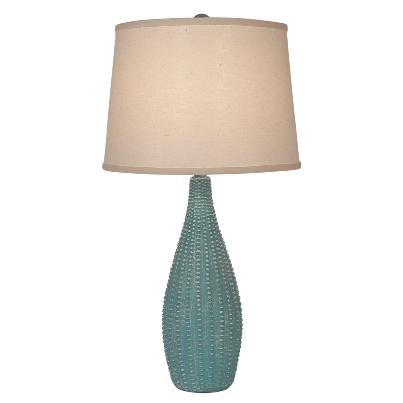 Jara Composite Table Lamp, Turquoise Sea