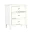 Table de chevet 3 tiroirs Luca - Blanc-1394271227