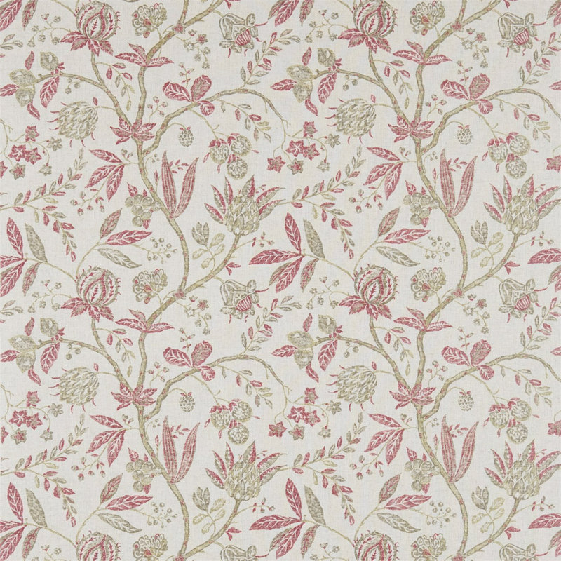 Solaine Fabric, Russet/Cream