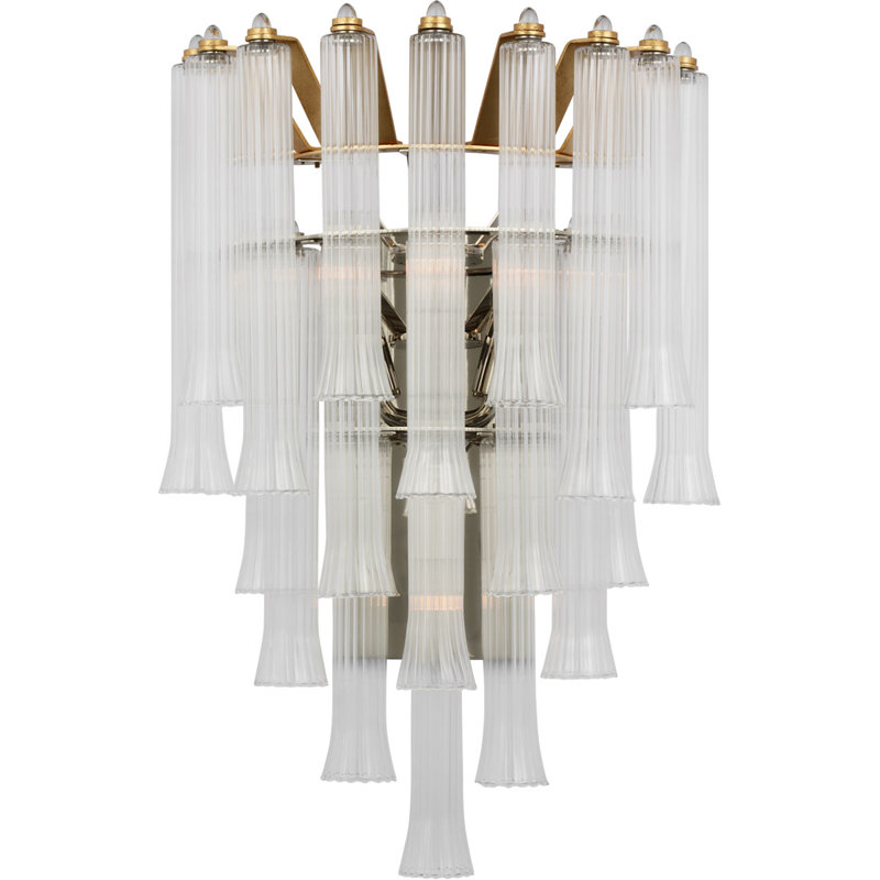 Julie Neill Lorelei Large Waterfall Sconce, Gild