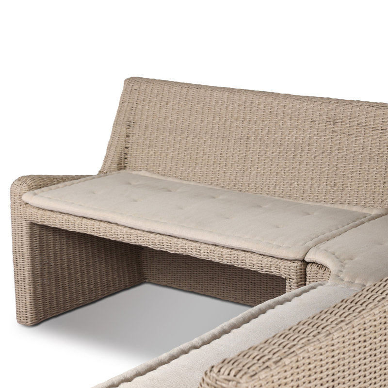 Senna Outdoor L-Shape Dining Banquette