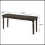 Banc gris patiné avec pieds tournés