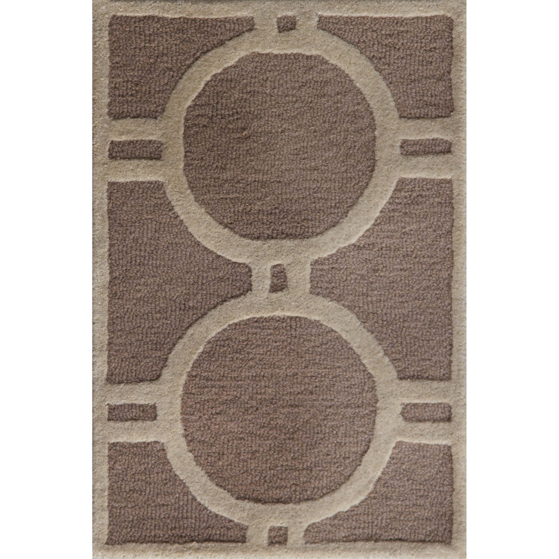 Sanyla Cambridge Hand Tufted Wool Geometric Rug, Rectangle 4' x 6'