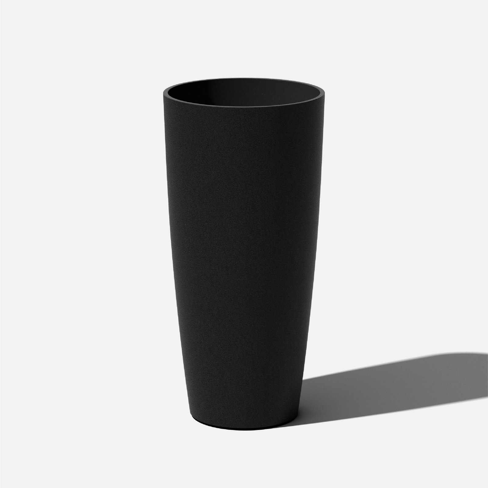 14" Pot Planter, Black, 1