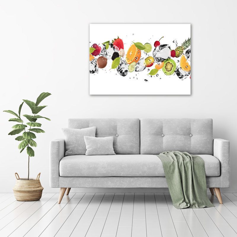 Fruit And Water - No Frame Print on Glass