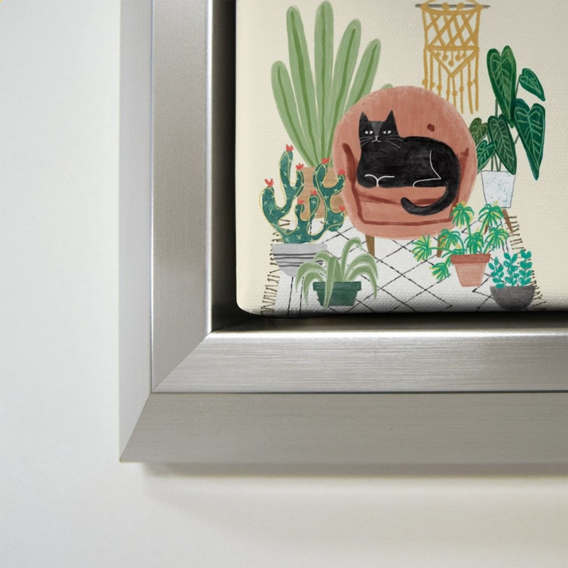 Urban Jungle III par Mary Urban - Impression sur toile, H 64 po x l 44 po, Argent