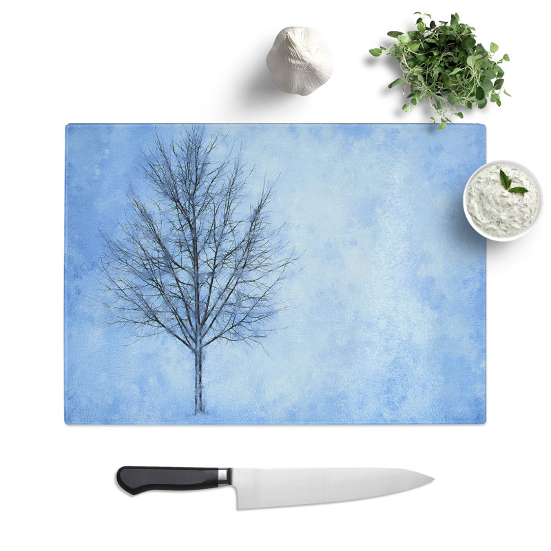 Tree in the Winter Vol.1 Painting Chopping Board, 0.4cm H x 20cm W x 28.5cm L