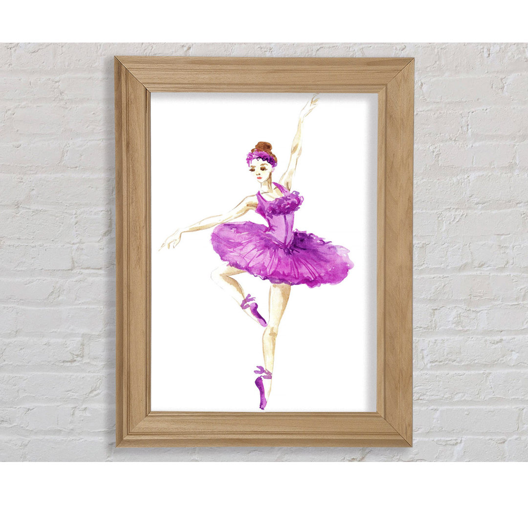 Lila Ballerina 4 - Druck