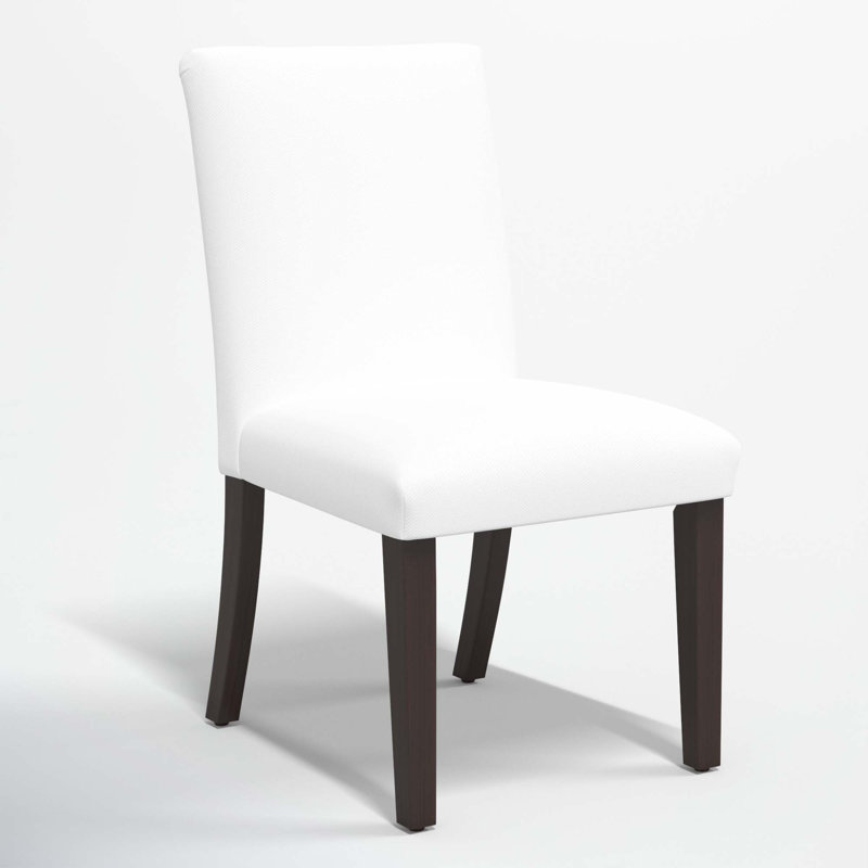 Benson 20'' H Upholstered Side Chair, White Performance Twill