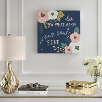 « wildflower daydreams vii marine âme », art textuel sur toile tendue