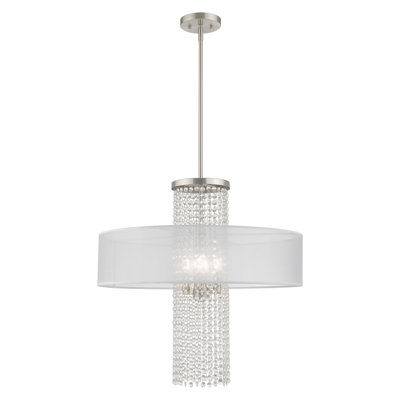 Haney 4 - Light Dimmable Drum Chandelier