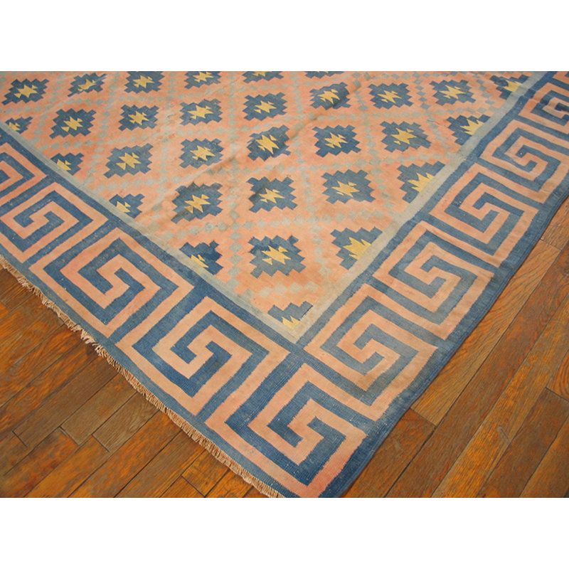Antique Dhurrie Hallway Runner Wool Multicolor Rug