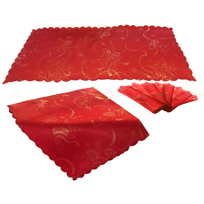 Waterside 10pc Noel Sparkle Table Linen Set