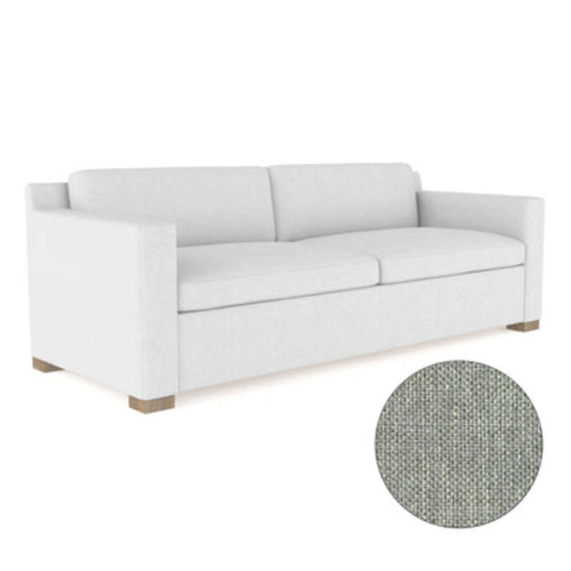 Causeuse Mercer, H 33,5 po x l 72 po x P 39 po, Pebble Weave Linen Haze, Naturel