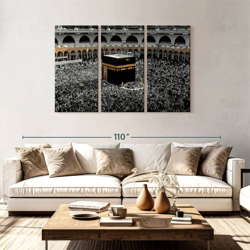 Adella Pop Haram Mosque, 48" H x 74" W