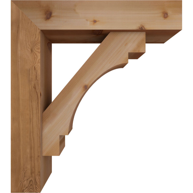 Support Merced Block avec support décalé, 36 x 32, Cèdre rouge occidental de l 7 1/2 po (lisse)