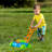Hey Play Bubble Lawn Mower - Outside Toy Push Lawnmower Bubble Blower Machine for Toddlers - Walk Behind Outdoor Activity for Kids