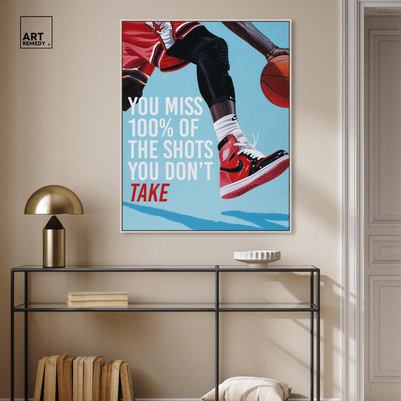 Toile d'athlète tirée de la mode Sneaker par Art Remedy, H 21 po x l 17 po x P 2 po, Encadrement argenté