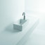WS Bath Collections Hox 9.9'' White Ceramic Rectangular Vessel Bathroom Sink